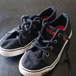 NWOB Kids Polo Tennis Shoes Size 10 Canvas